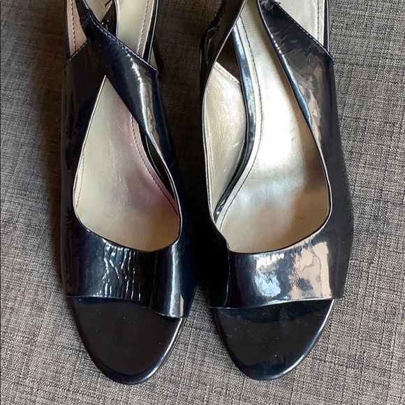 Anne Klein AK Peep Toe Patent Leather Portia 10 - Picture 6 of 8